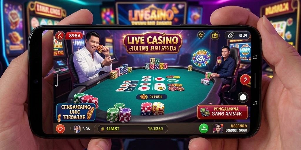 Tampilan gameplay Live Casino yang menarik dan interaktif di 898A.