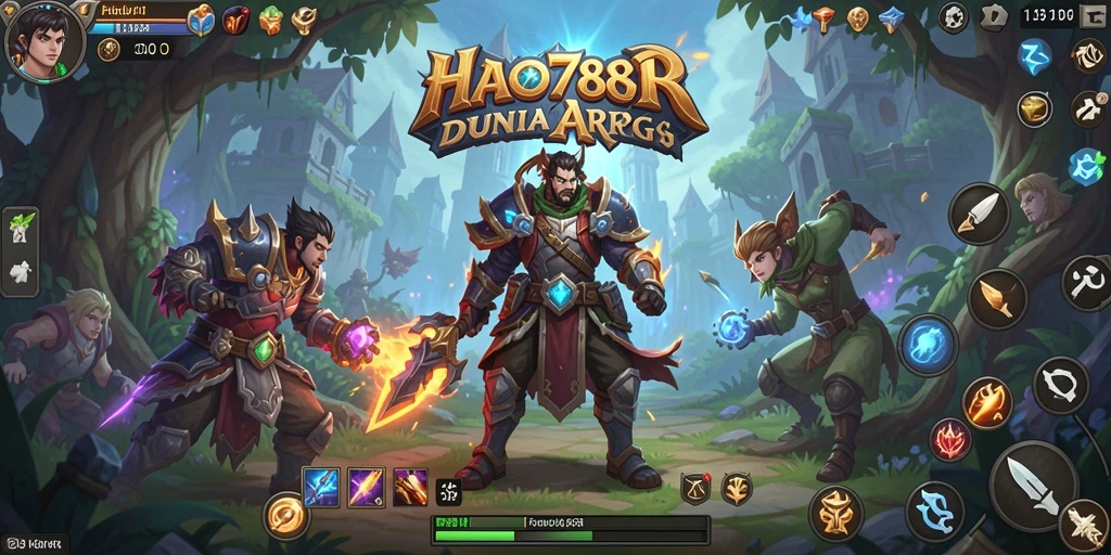 Tampilan gameplay mendebarkan di dunia ARPG HAO788.