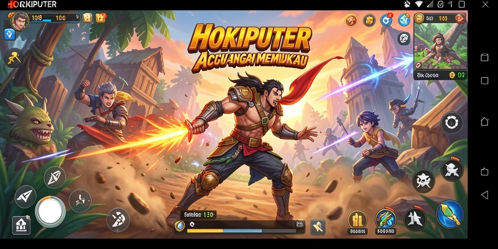 Tangkapan layar permainan HOKIPUTER menampilkan aksi mendebarkan.