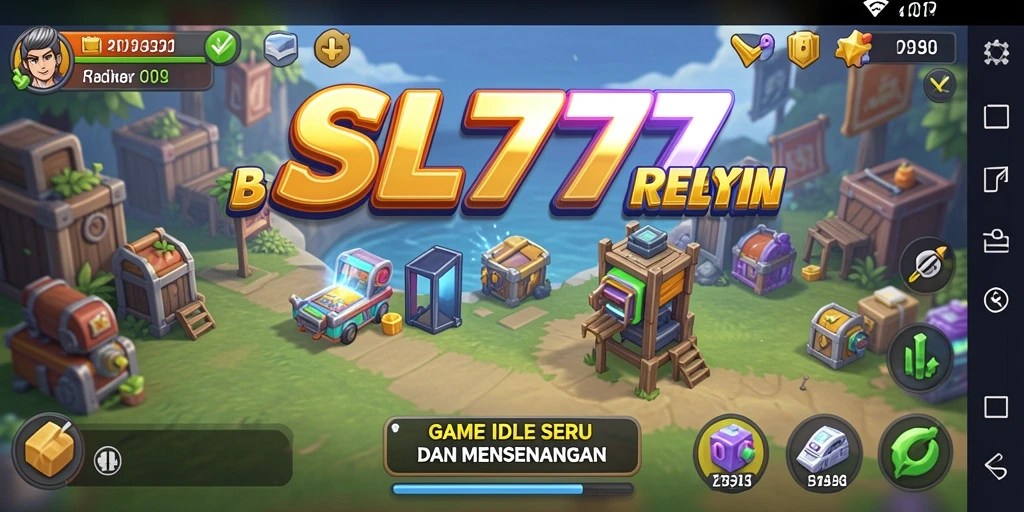 Tampilan gameplay SL777 yang menarik dan sederhana dalam genre Idle.