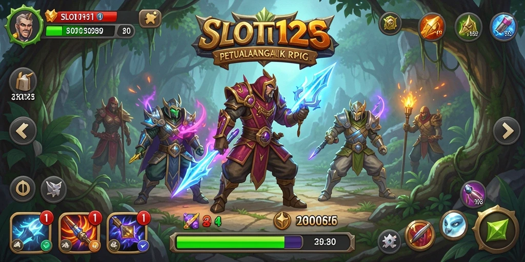 Tangkapan layar menunjukkan aksi seru dan grafik menawan SLOT123.